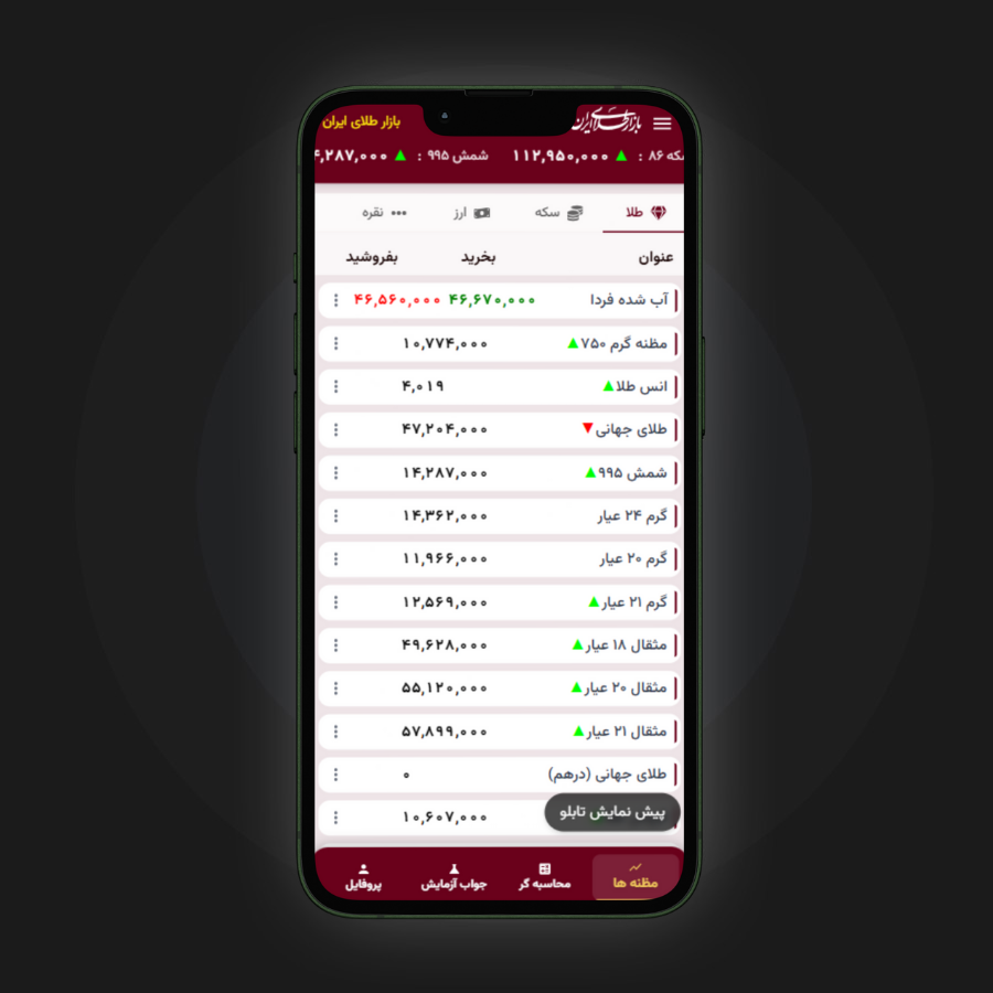 Tablo mobile demo